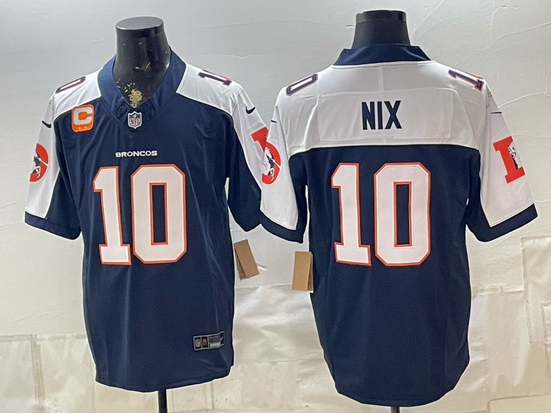 Men 2026 Denver Broncos #10 Nix blue Nike Limited NFL Jersey 0901002
